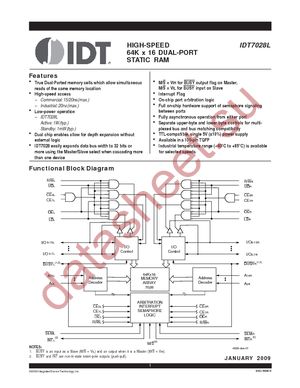 IDT7028L20PF datasheet  
